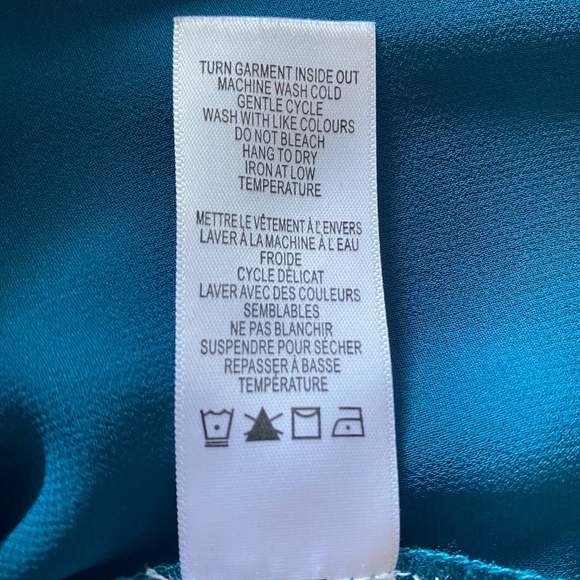 BUY 2 ITEMS GET 1 FREE - Ricki’s Teal Double Layer Sleeveless Blouse Sz L - Picture 6 of 6